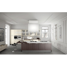 Cabinet de cuisine en bois massif moderne style américain standard de haute qualité